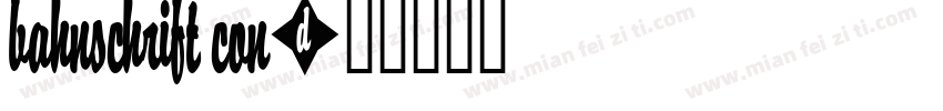 Bahnschrift con字体转换